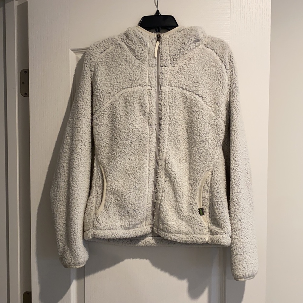 KOPPEN full zip fuzzy teddy jacket